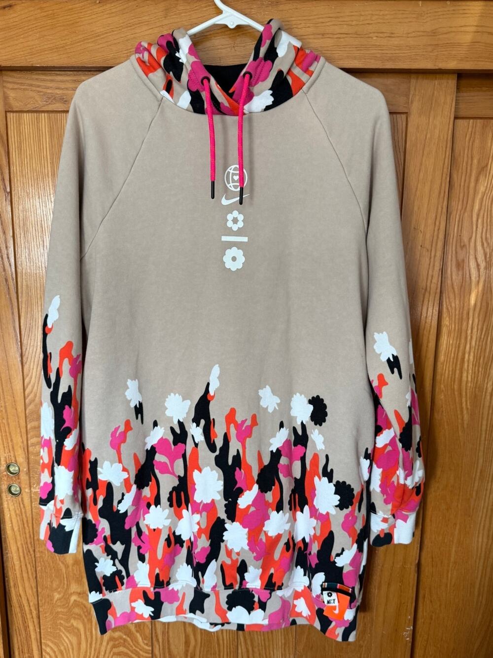 Nike Sportswear Graphic Fleece Hoodie Dress